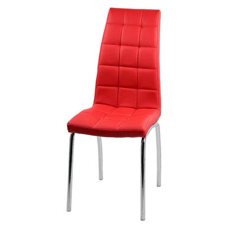 Scaun living piele buretat cadru otel cromat BUC231 Vegas