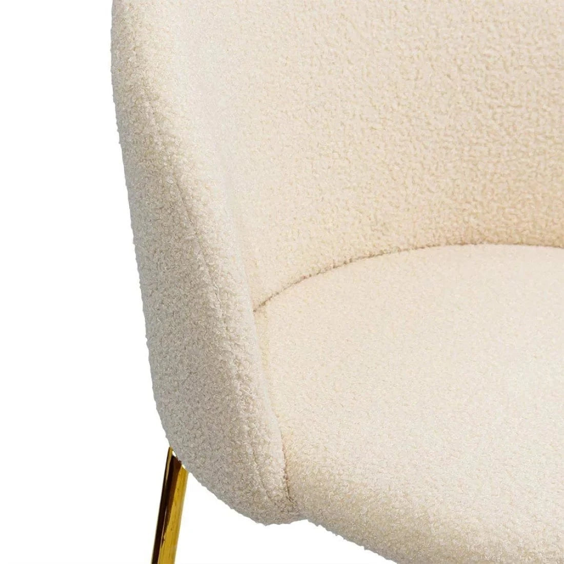 Scaun living stofa buretat cadru metalic auriu BUC284 Mer