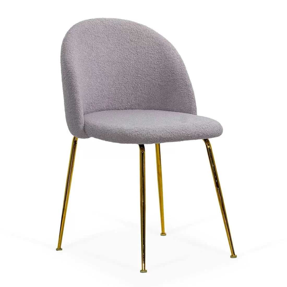 Scaun living stofa buretat cadru metalic auriu BUC284 Mer GRI DESCHIS
