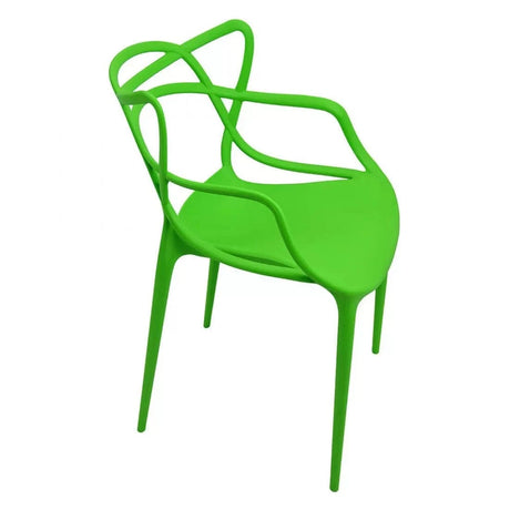 Scaun plastic terasa cadru fix stivuibil HRC599 Barex VERDE DESCHIS
