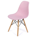 Scaun terasa sezut plastic picioare lemn fag BUC232P Sunny