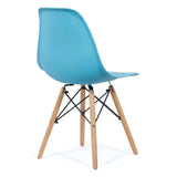 Scaun terasa sezut plastic picioare lemn fag BUC232P Sunny