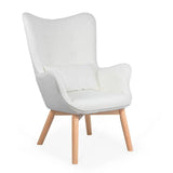 Fotoliu relaxare catifea cu otoman BUC267 Cozy Weekend