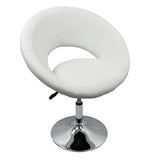 Scaun relaxare piele cadru otel cromat ajustabil REL218 Sun