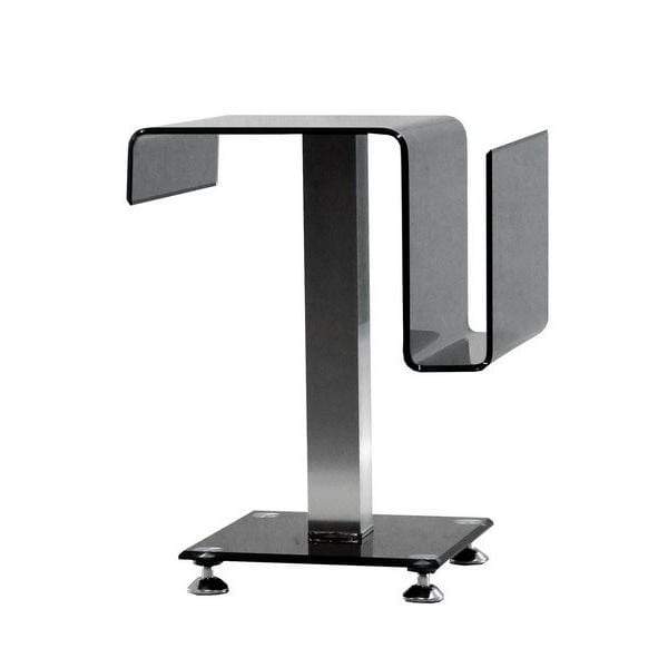 Stand TV Turn Fix Sticla Fumurie Turnata Securizata cu Suport Media  BUC02 Nikel Tower